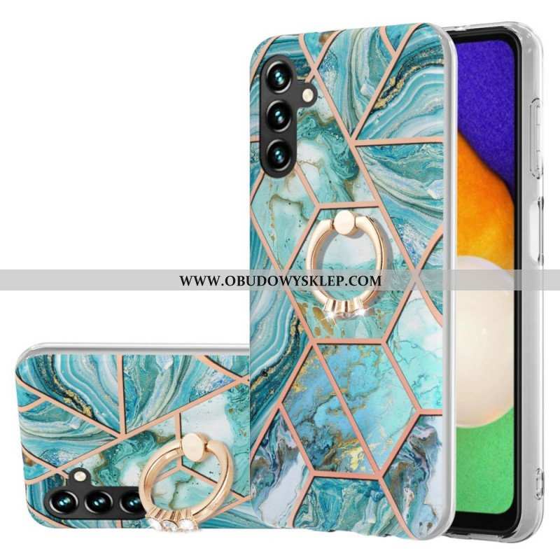 Etui do Samsung Galaxy A13 5G / A04s Geometryczny Marmur Z Podporą Pierścienia