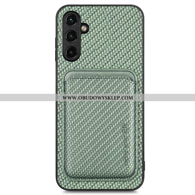 Etui do Samsung Galaxy A14 / A14 5G Odłączany Uchwyt Na Karty Z Włókna Węglowego