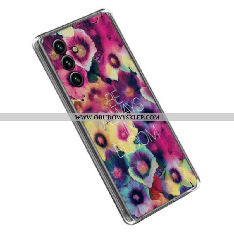 Etui do Samsung Galaxy A14 / A14 5G Silikon Bądź Zawsze W Rozkwicie