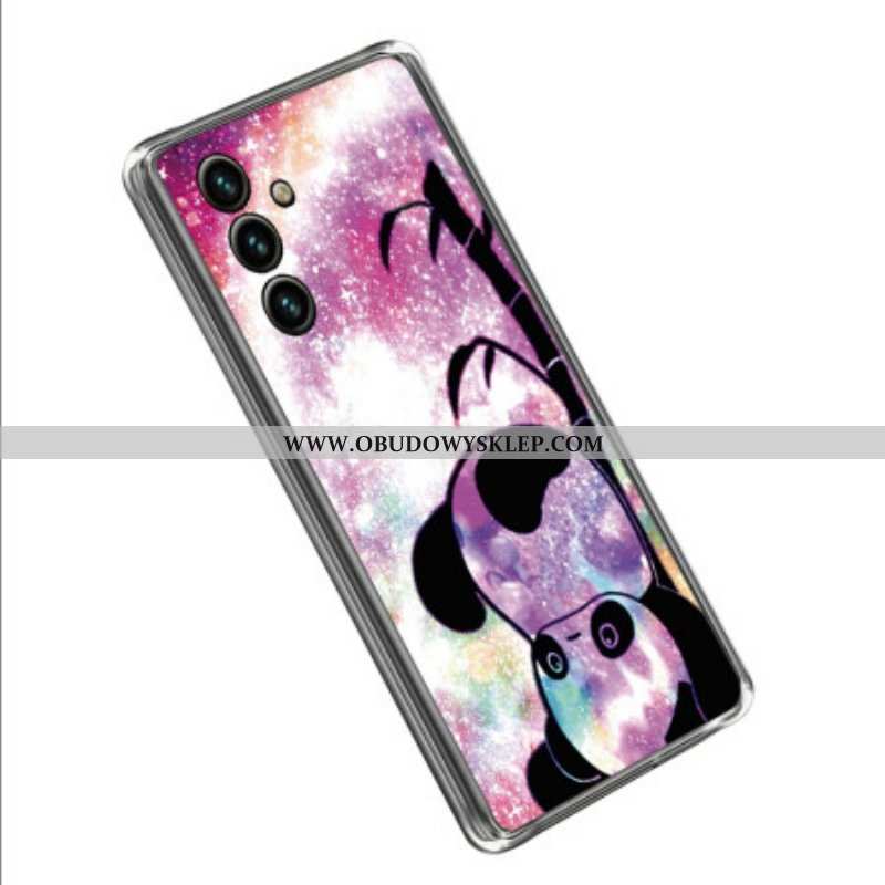 Etui do Samsung Galaxy A14 / A14 5G Silikonowa Panda Do Góry Nogami