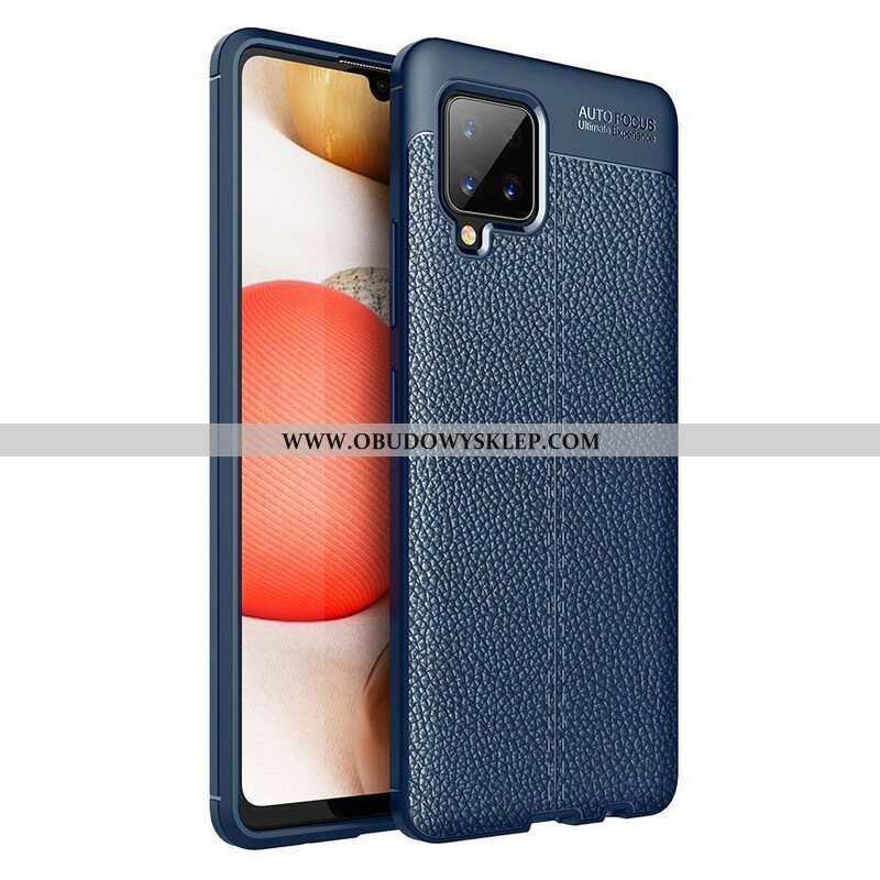 Etui do Samsung Galaxy A42 5G Efekt Skóry Liczi Z Podwójną Linią