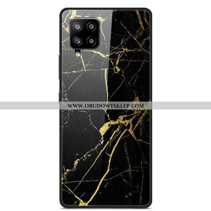 Etui do Samsung Galaxy A42 5G Szkło Hartowane Supreme Marble