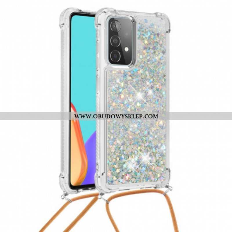 Etui do Samsung Galaxy A52 4G / A52 5G / A52s 5G Cekiny Ze Sznurkiem