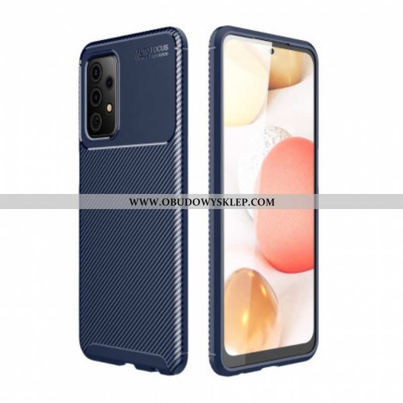 Etui do Samsung Galaxy A52 4G / A52 5G / A52s 5G Elastyczna Tekstura Włókna Węglowego