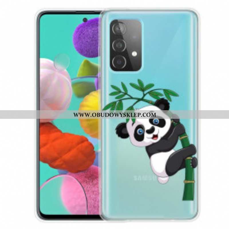 Etui do Samsung Galaxy A52 4G / A52 5G / A52s 5G Panda Na Bambusie