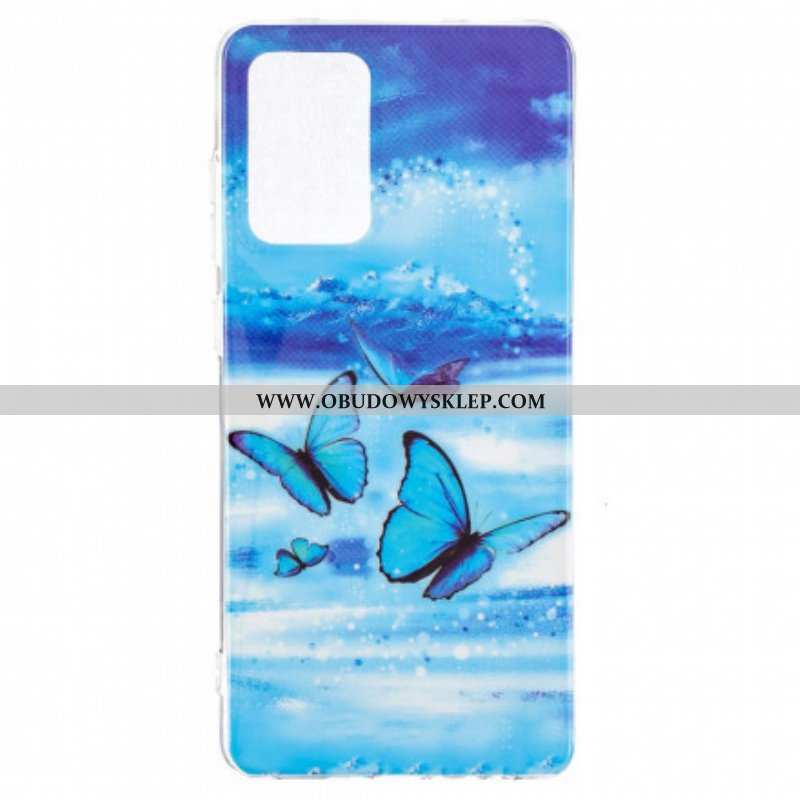 Etui do Samsung Galaxy A52 4G / A52 5G / A52s 5G Seria Fluorescencyjnych Motyli