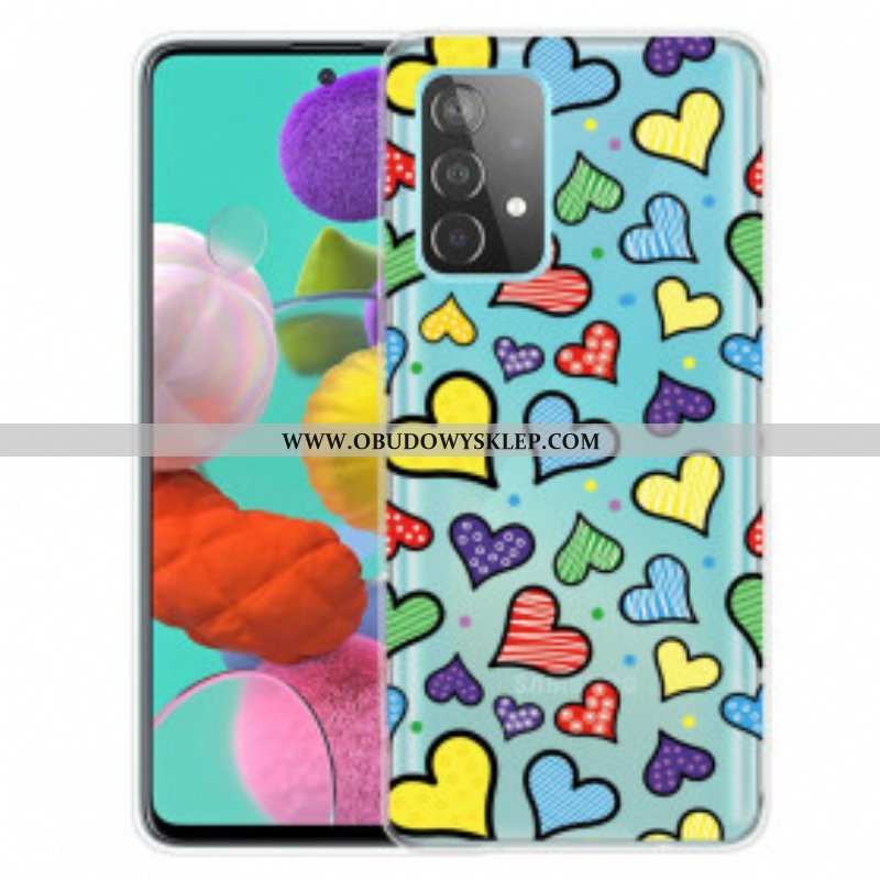 Etui do Samsung Galaxy A52 4G / A52 5G / A52s 5G Stubarwni Serca