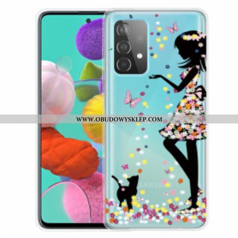 Etui do Samsung Galaxy A52 4G / A52 5G / A52s 5G Ładna Głowa Kwiatu