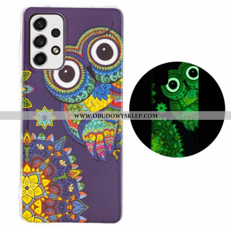 Etui do Samsung Galaxy A53 5G Fluorescencyjna Mandala Sowa