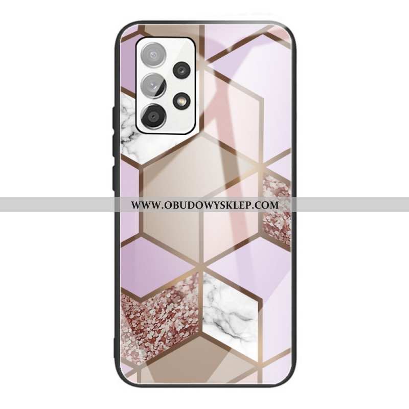 Etui do Samsung Galaxy A53 5G Geometria Marmurowe Szkło Hartowane