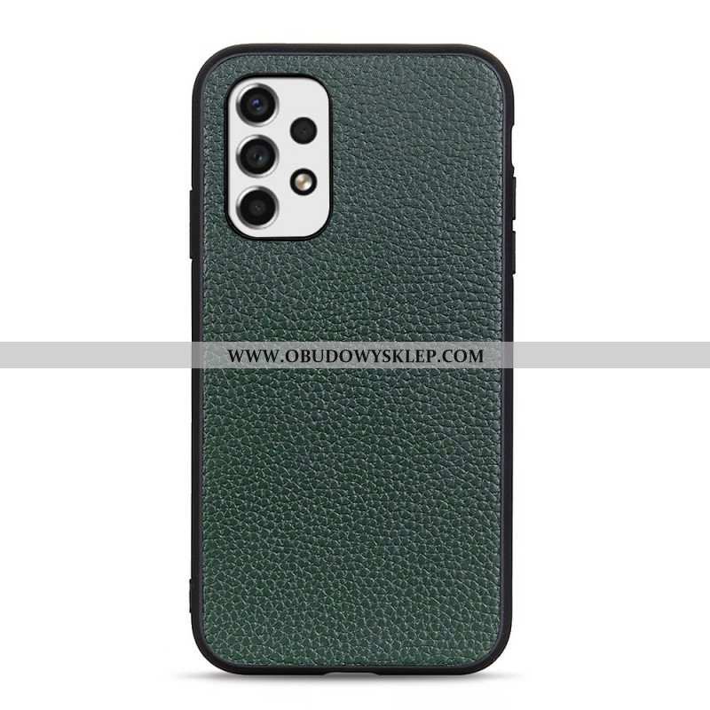 Etui do Samsung Galaxy A53 5G Prawdziwa Skóra Litchi