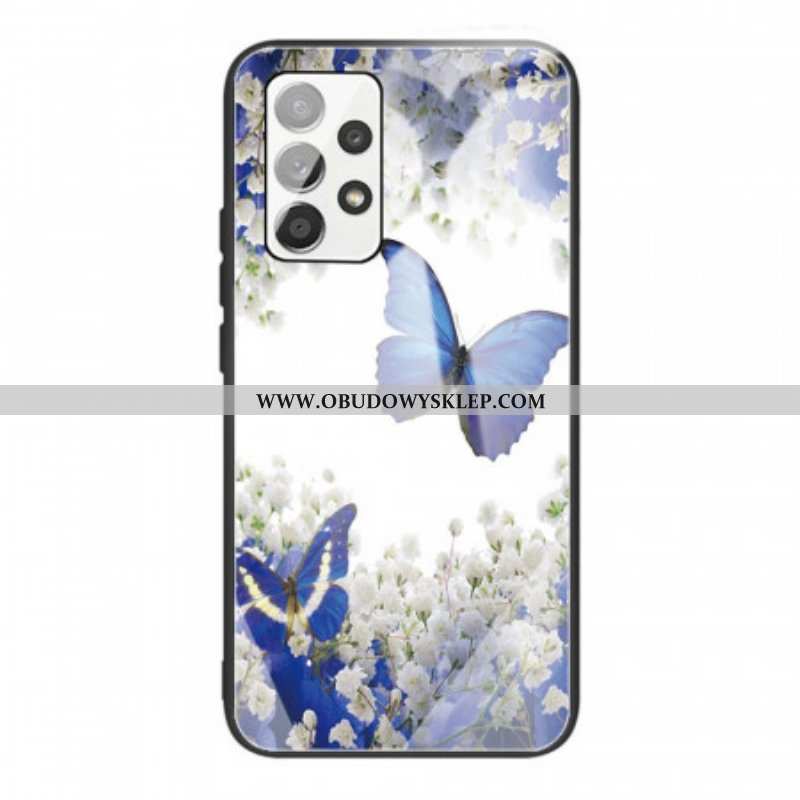 Etui do Samsung Galaxy A53 5G Szkło Hartowane W Kształcie Motyli