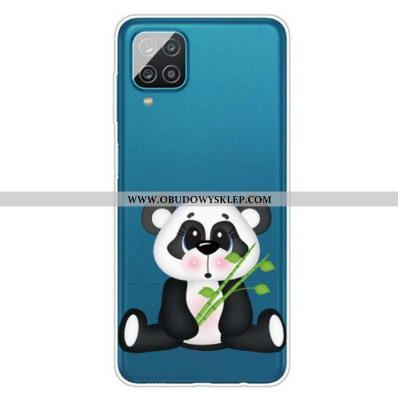 Etui do Samsung Galaxy M12 / A12 Bezszwowa Smutna Panda