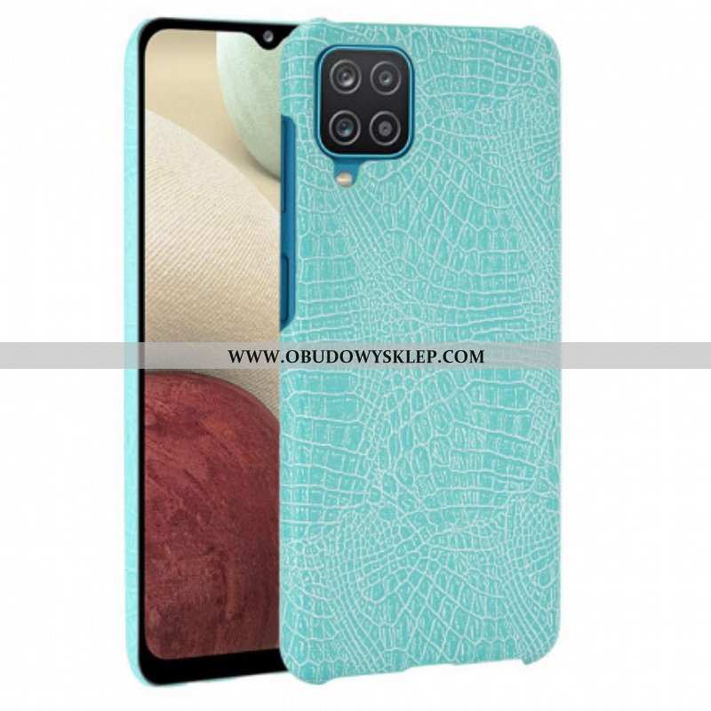 Etui do Samsung Galaxy M12 / A12 Efekt Skóry Krokodyla