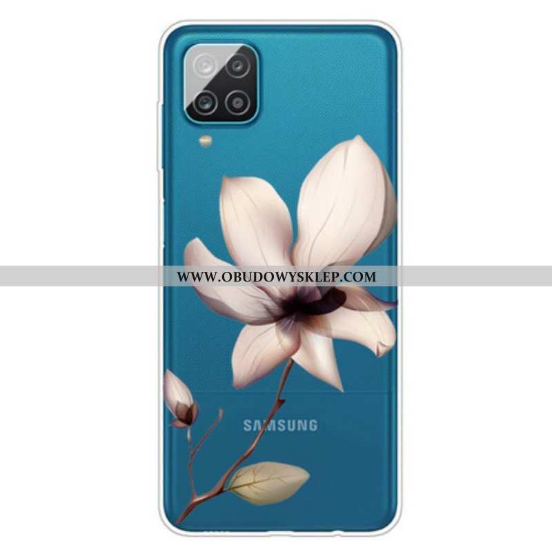 Etui do Samsung Galaxy M12 / A12 Kwiatowy Premium