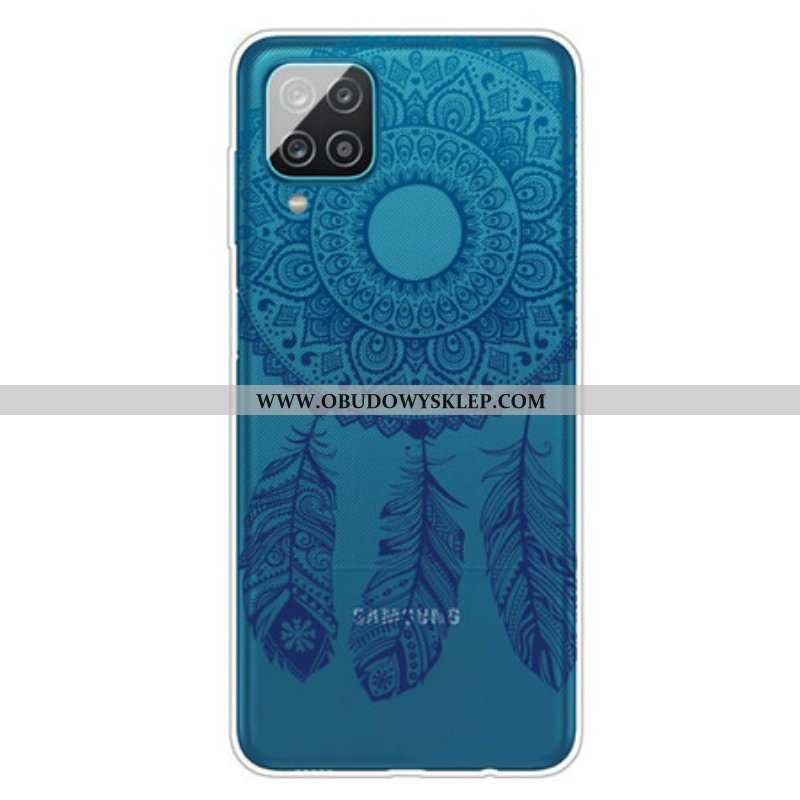 Etui do Samsung Galaxy M12 / A12 Mandala Z Pojedynczym Kwiatem