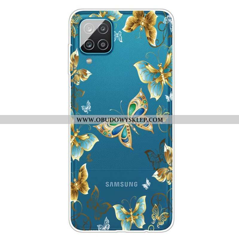 Etui do Samsung Galaxy M12 / A12 Zaprojektuj Motyle