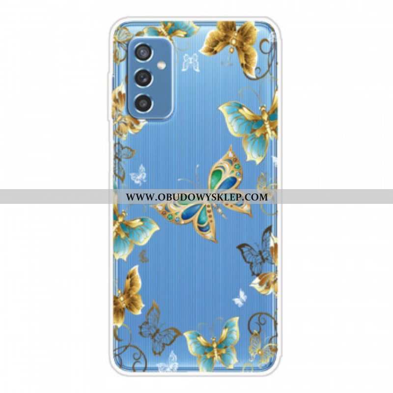 Etui do Samsung Galaxy M52 5G Łańcuszek Motylkowy