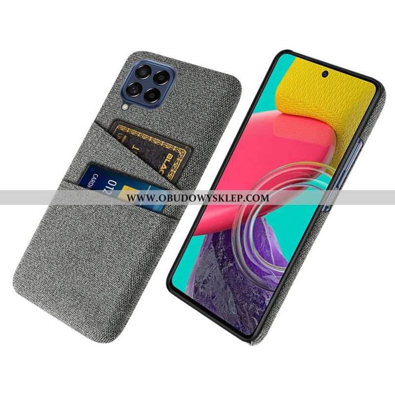 Etui do Samsung Galaxy M53 5G Posiadacz Karty Z Tkaniny