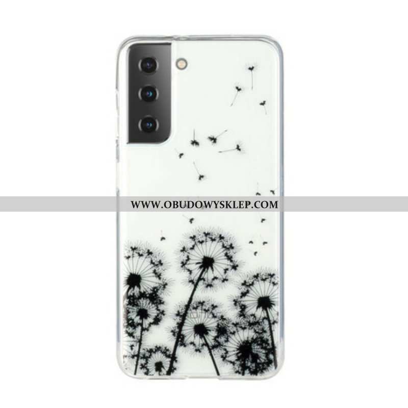 Etui do Samsung Galaxy S21 5G Bezszwowi Czarni Dandelions