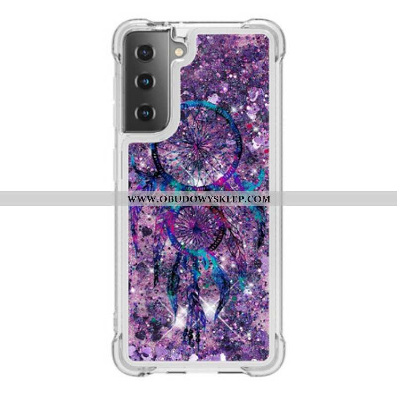 Etui do Samsung Galaxy S21 5G Brokatowy Łapacz Snów