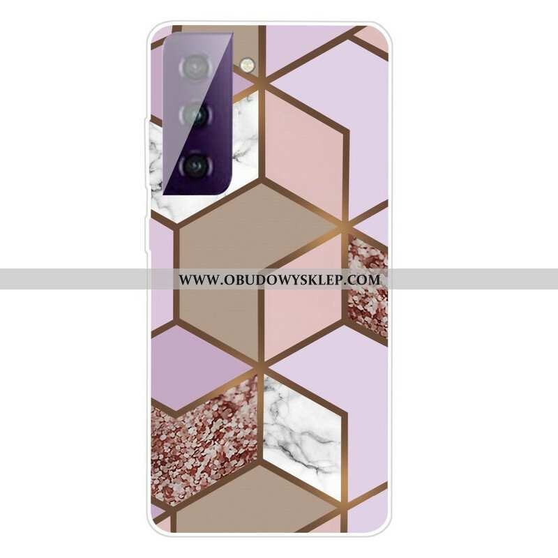 Etui do Samsung Galaxy S21 5G Geometryczny Marmur