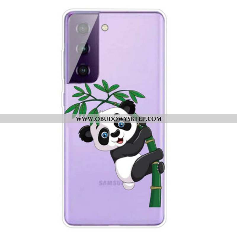 Etui do Samsung Galaxy S21 5G Panda Na Bambusie