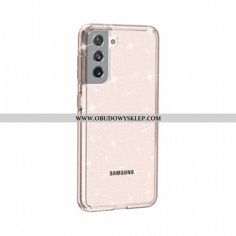 Etui do Samsung Galaxy S21 5G Przezroczyste Cekiny