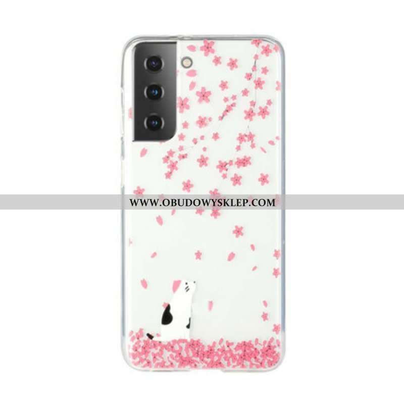 Etui do Samsung Galaxy S21 5G Płatki I Kot