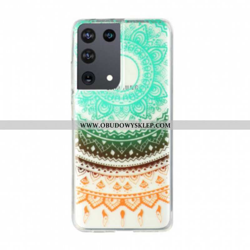 Etui do Samsung Galaxy S21 Ultra 5G Bezszwowa Kwiatowa Mandala