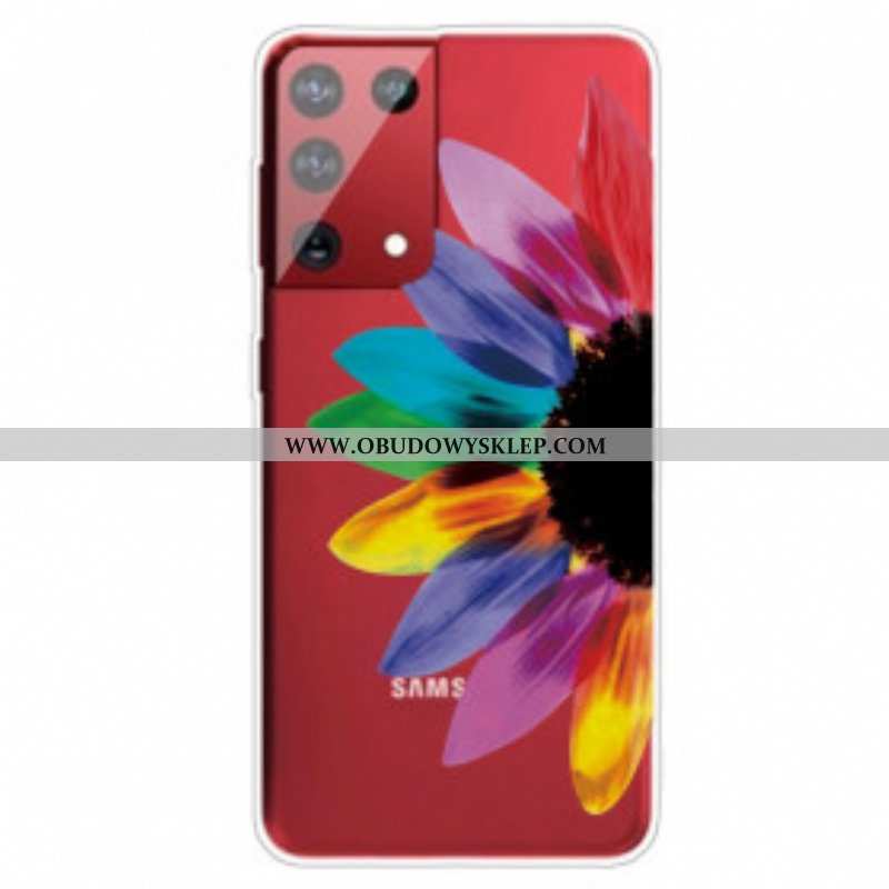 Etui do Samsung Galaxy S21 Ultra 5G Kolorowy Kwiat