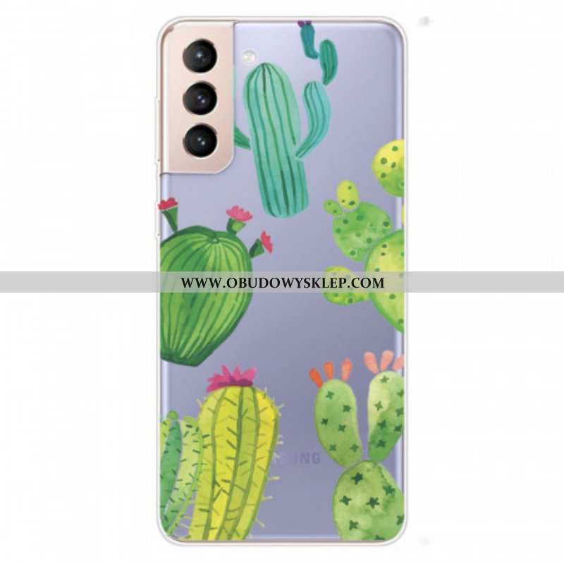 Etui do Samsung Galaxy S22 5G Akwarela Kaktusy