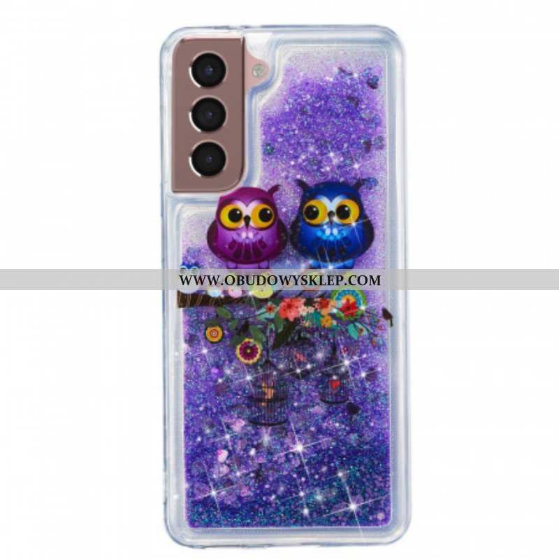 Etui do Samsung Galaxy S22 5G Błyszczące Sowy