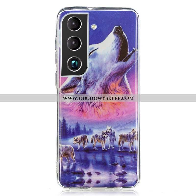 Etui do Samsung Galaxy S22 5G Fluorescencyjny Wilk