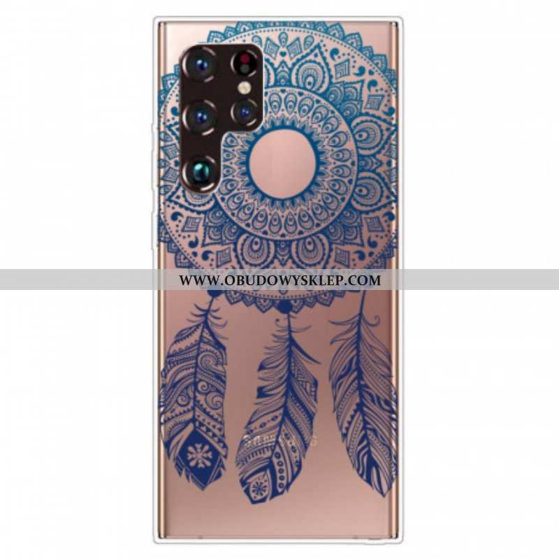 Etui do Samsung Galaxy S22 Ultra 5G Mandala Z Pojedynczym Kwiatem