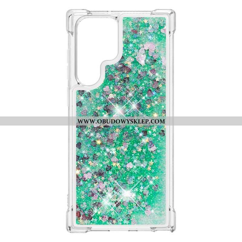 Etui do Samsung Galaxy S22 Ultra 5G Pragnienia Cekiny