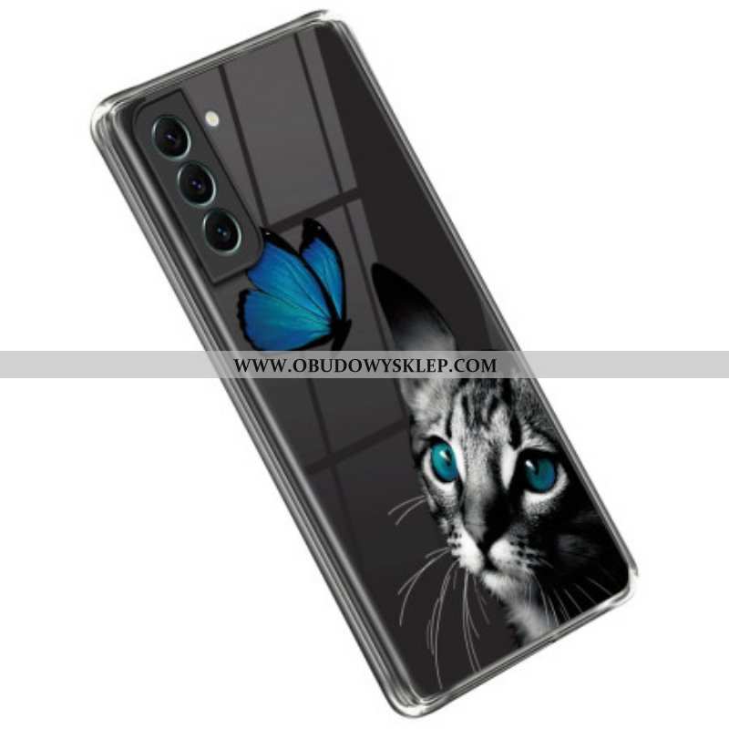 Etui do Samsung Galaxy S23 5G Kot I Motyl