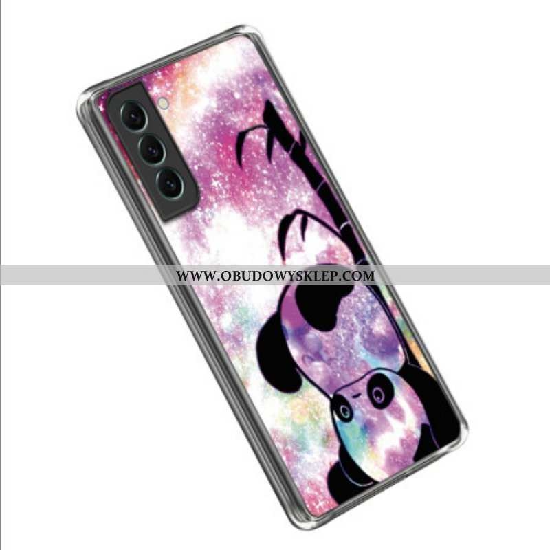 Etui do Samsung Galaxy S23 5G Silikonowa Panda Do Góry Nogami