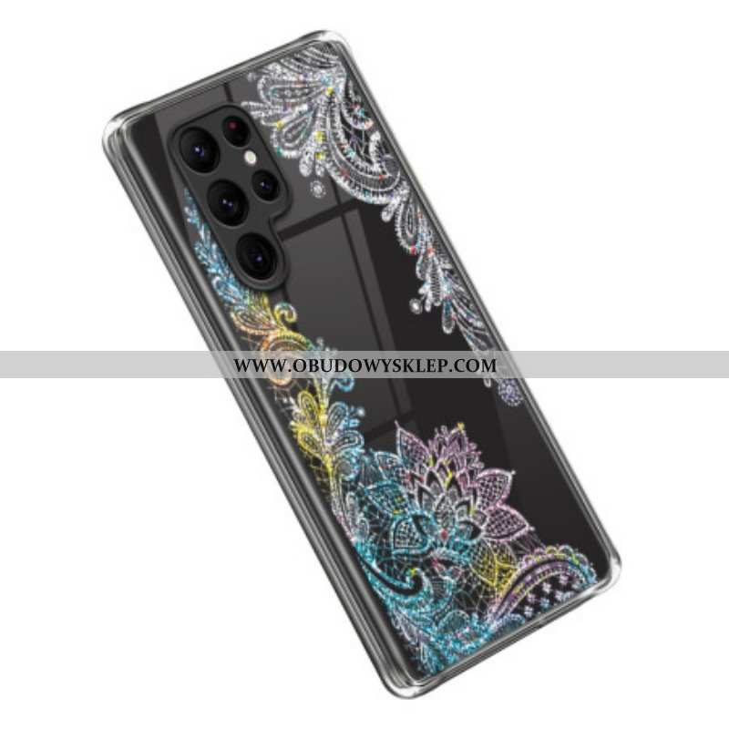 Etui do Samsung Galaxy S23 Ultra 5G Bezszwowa Koronkowa Mandala