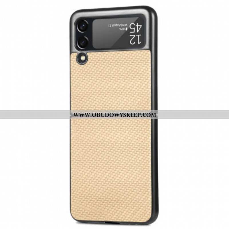 Etui do Samsung Galaxy Z Flip 3 5G Etui Folio Teksturowane Włókno Węglowe