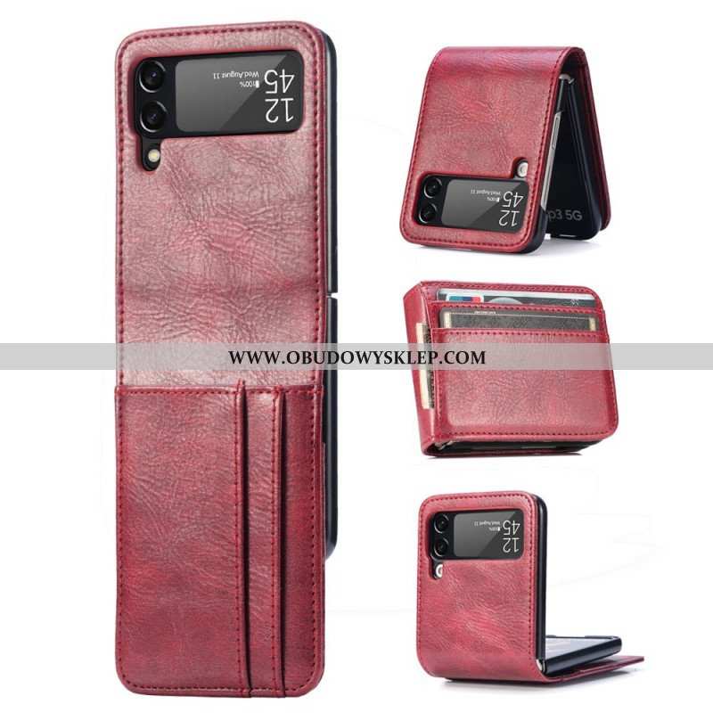 Etui do Samsung Galaxy Z Flip 3 5G Portfel Etui Folio Stylowy Skórzany Portfel