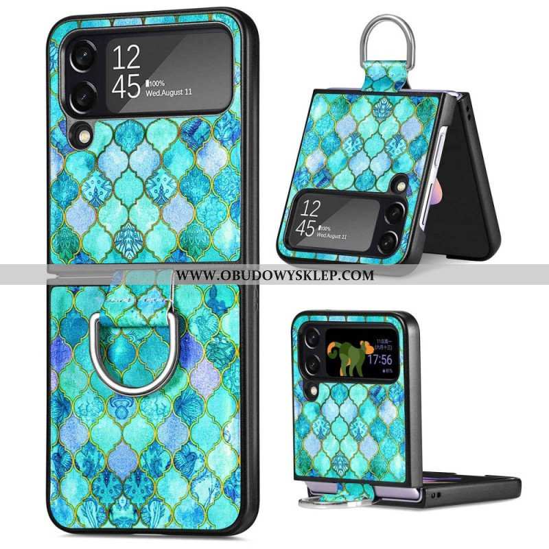 Etui do Samsung Galaxy Z Flip 4 Etui Folio Fantazja Z Pierścionkiem Caseneo