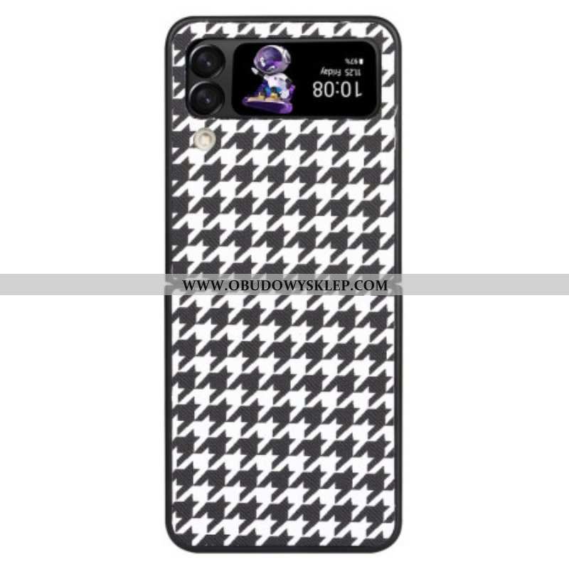 Etui do Samsung Galaxy Z Flip 4 Etui Folio Houndstooth