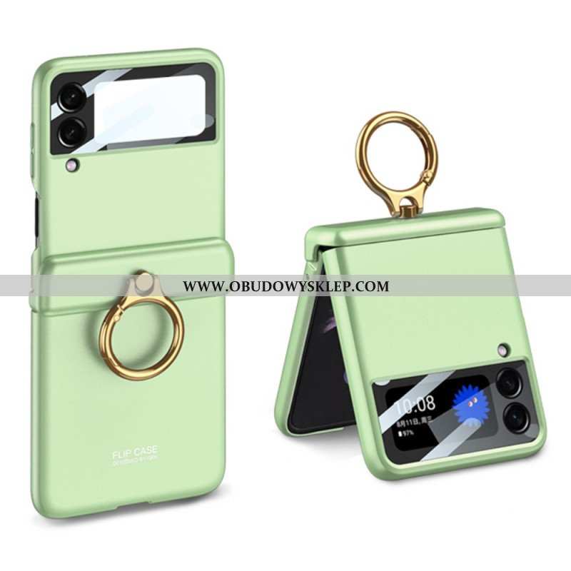 Etui do Samsung Galaxy Z Flip 4 Etui Folio Jednolity Kolor Z Pierścieniem Gkk