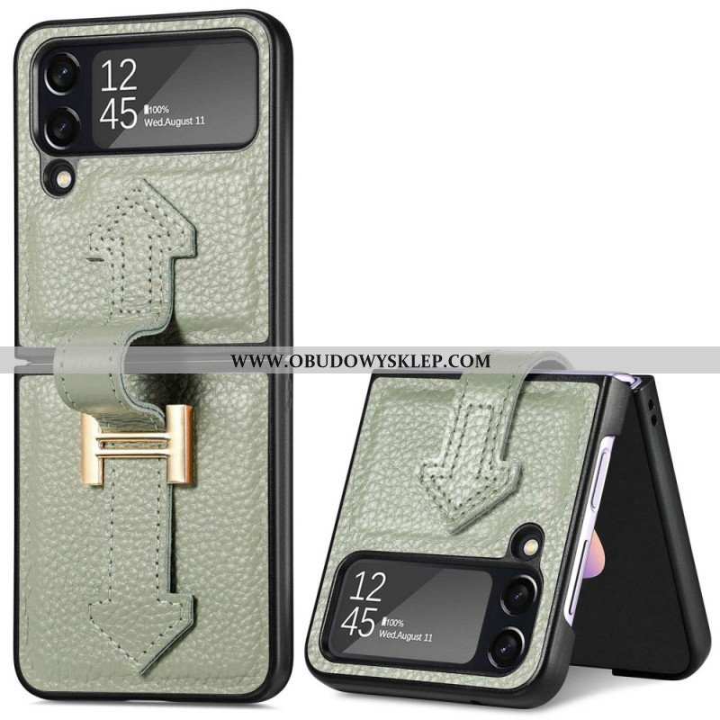 Etui do Samsung Galaxy Z Flip 4 Etui Folio Skóra I Amulety