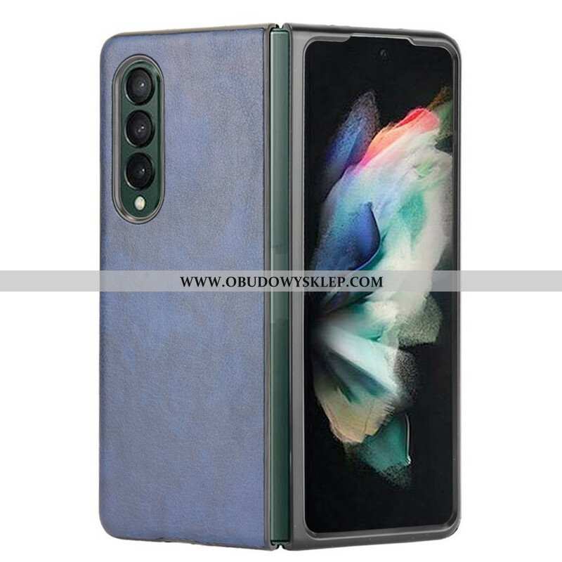 Etui do Samsung Galaxy Z Fold 3 5G Efekt Skóry Liczi