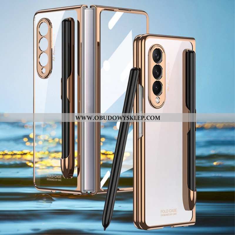 Etui do Samsung Galaxy Z Fold 3 5G Przezroczysty Z Uchwytem Na Rysik Gkk