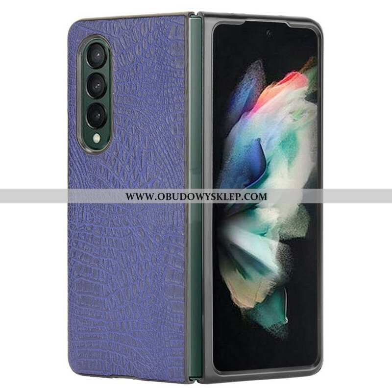 Etui do Samsung Galaxy Z Fold 3 5G Sztuczna Skóra Krokodyla