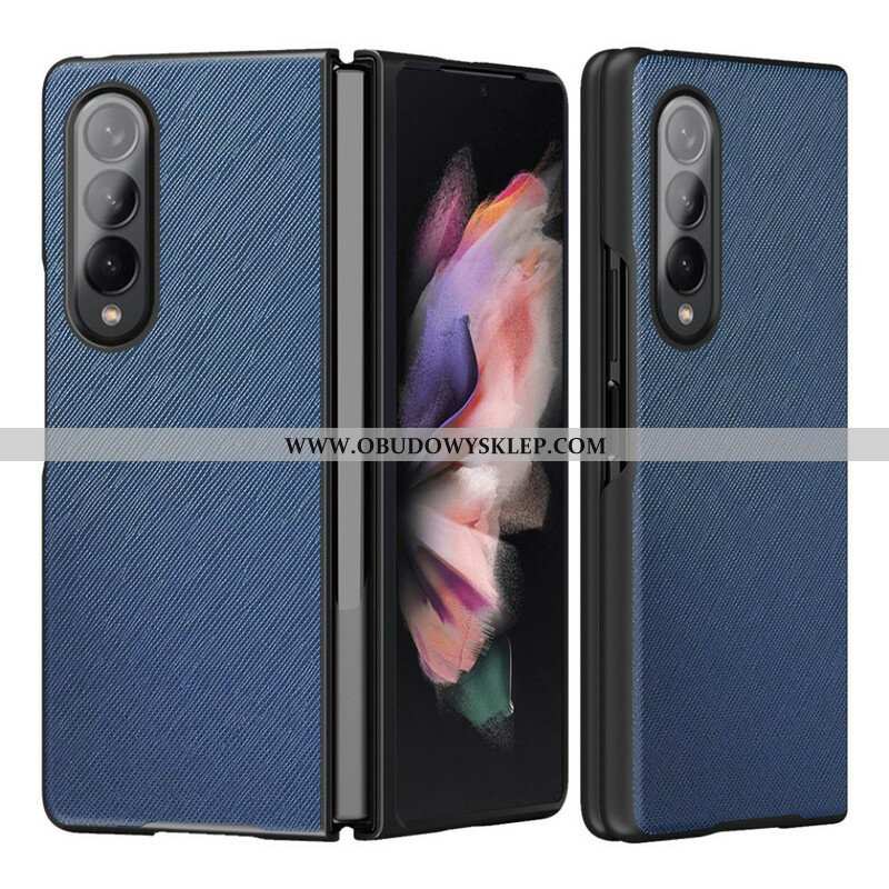 Etui do Samsung Galaxy Z Fold 3 5G Teksturowana Skóra