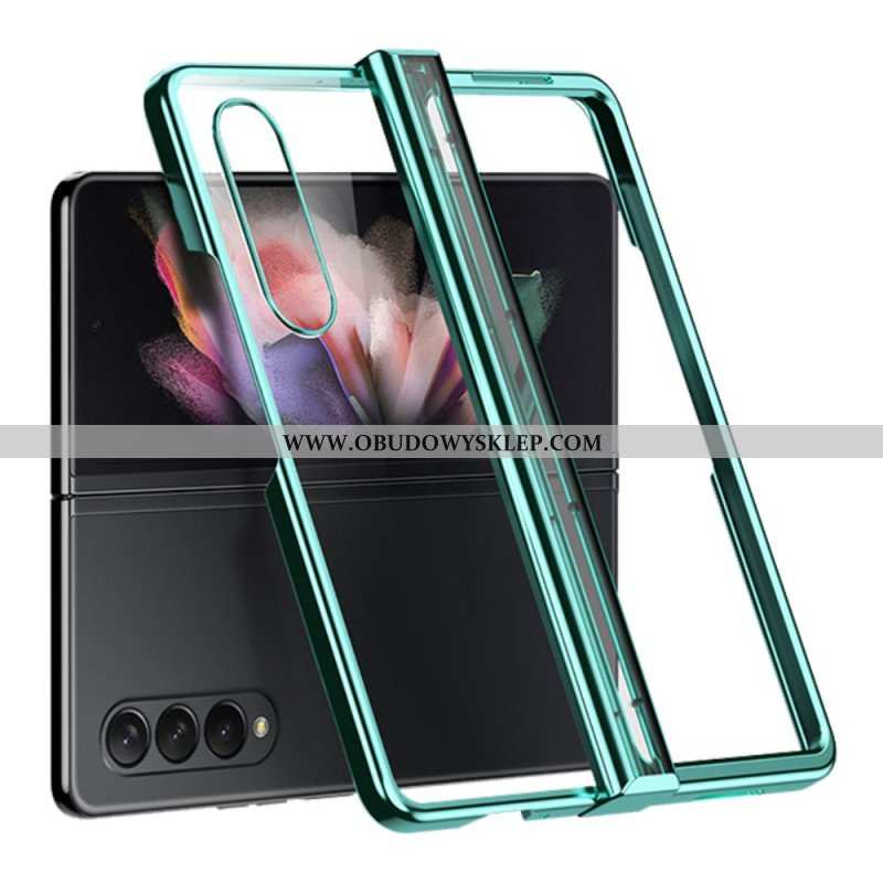 Etui do Samsung Galaxy Z Fold 4 Przezroczysty Metaliczny Zawias